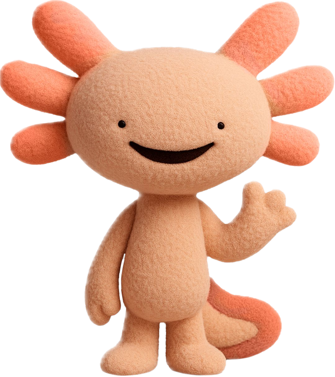 Amigo, the warm peach companion character